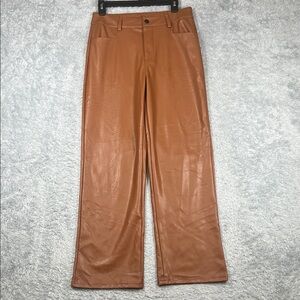 Elegant Brown Wide Leg Pants